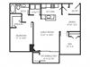 2 bedroom floor plan